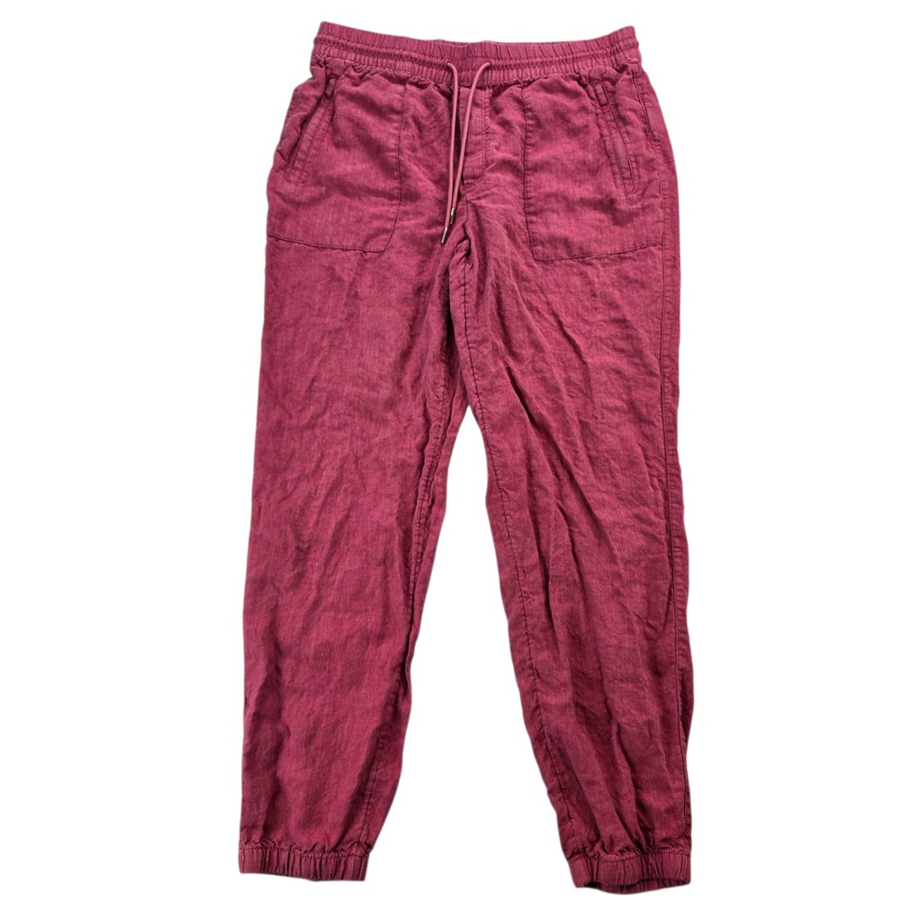 Athleta Rose Pink Drawstring Jogger Track Pants